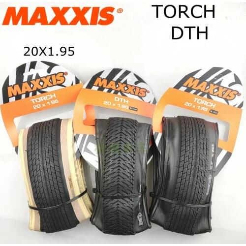 MAXXIS 20 Torch/DTH Retro Beige Bicycle Tire 20*1.95(49-406) 20*1.75 MTB Street Bike Fixed Gear Good Grip Cycling Folding Tire