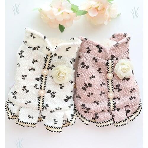 Puppy Dresses for Dog Pet Spring Fashion Dog Clothes Cat Clothes Puppy Doggie Vest Shirt Apparel For Skirt Princess Teddy