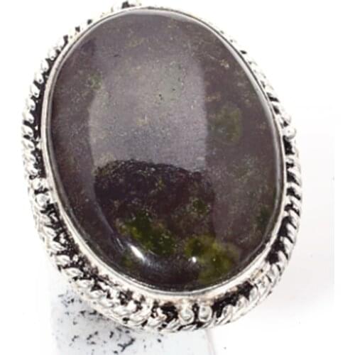 Green Jasper Silver Overlay over Copper , Size: 8.25 , R5452