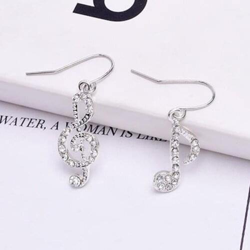 Woman Simple Musical Ornaments Earrings Long Earrings