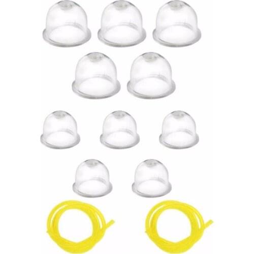 10Pcs Fuel Pump Carburetor Primer Bulb For Chainsaws Trimmer Brushcutter For Victa Echo Homelite Stihl Talon Ryobi Honda