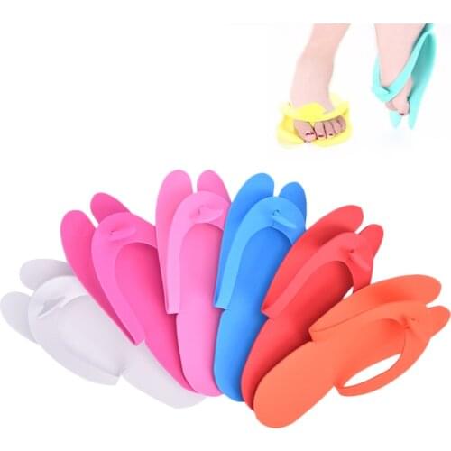 12 Pairs Disposable Foam Slippers Salon Spa Pedicure Sandals Foam Slippper