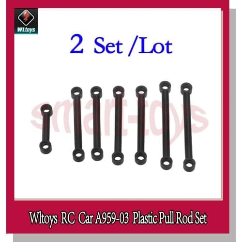 2Set A959 Pull Rod A959-03 Linkage Set for Wltoys A959 1/18 RC Car Spare Parts