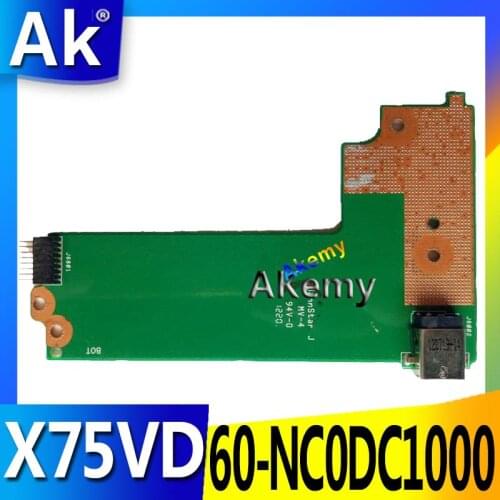AK Original For Asus X75A X75V X75VD DC POWER BOARD X75VD_DC_BOARD REV:2.0 60-NC0DC1000 100% Tested Fast Ship