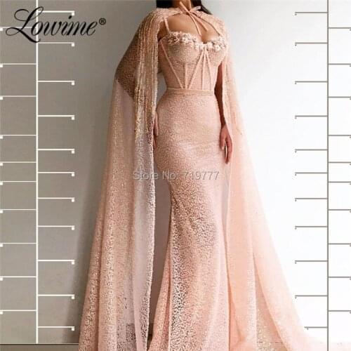 Beading Party Dress Plus Size Mermaid Elegant Formal Gowns Abiye With Jacket Saudi Arabia Evening Dresses For Women Prom Dress