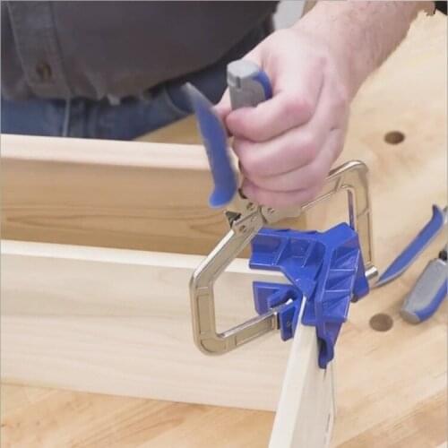 Woodworking right angle fixed tool 90 degree right angle clip multi-function angle fixed puncher