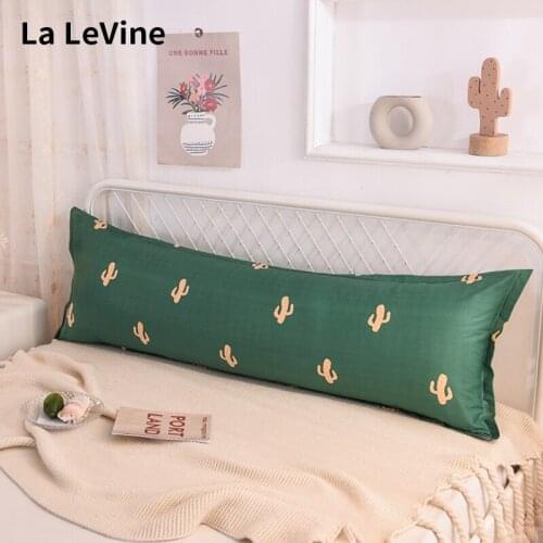 Cotton Double Pillowcase Extended Pillow Case Long Pillow Couple Pillow Cover Modern Style Home Sofa Bedroom Dormitory Bedding