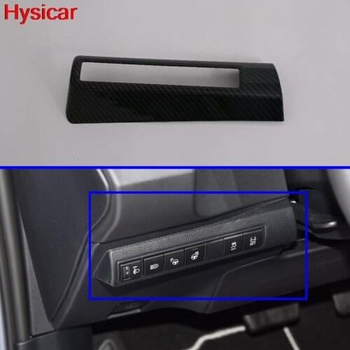 Hsyicar For Toyota Sedan Corolla E210 Prestige Altis 2019 2020 Front Head Light Lamp Switch Control Cover Trim ABS SS Carbon