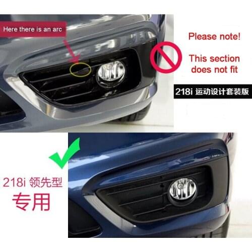 2 PCS Car New DIY ABS Chrome The Front and Rear Fog Light Box Cover Case Stickers for Bmw 2 Series 2014 Parts Accessories