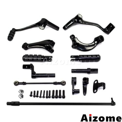 1 Set Motorcycle Motorcycle Footrest Foot pegs Forward Controls Kit For Harley Sportster 883 Super Low XL883L 2014 2015 2016 17