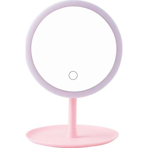 Makeup Mirror With Lights Led Vanity Mirror Lamp Adjustable Table Desk Cosmetic USB Face Mirror With Beauty Touch Switch