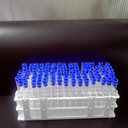 100 piece laboratory Test Tubes 13x100 mm(8ml) ,with 1 piece tube rack 90 holes