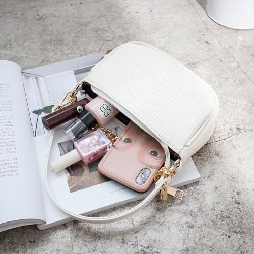 Fashion Women Handbag PU Shoulder Bags Soild Baguette Bag Summer Crossbody Shoulder Bags Ladies Casual Shell Bag Travel Bags
