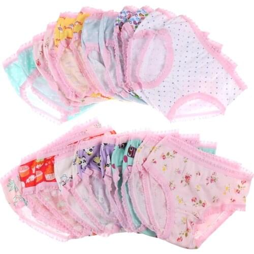 Fashion Cute Baby Girls Soft Cotton Underwear Panties Kids Underpants Cloth happy