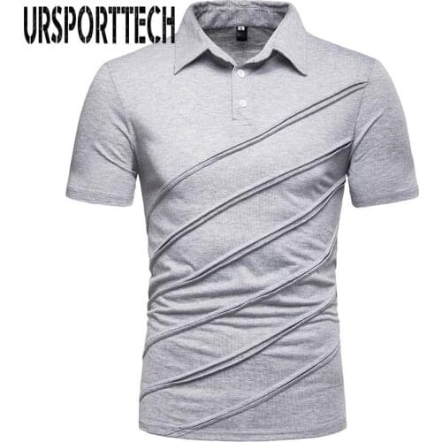 URSPORTTECH Brand New T Shirt Men Summer Casual Patchwork T-shirt Short Sleeve Male Tops Tees Free Shipping