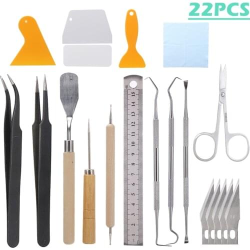 22pcs Cricut Tools Set For Sewing Lettering Home School Scrapbooking Basic Supplies Accessories DIY Craft Tool Kit
