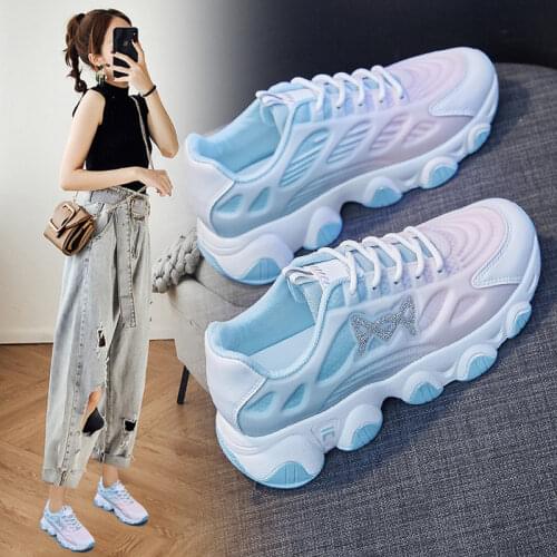 Newest Women Sneakers Spring Designer Fashion Comfortable Girl Petal Patchwork Lightweight Casual Sport Jogging Shoes Trainers
