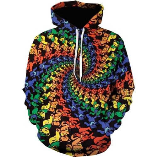 2021 New 3d Hoodies Men Geometric Vertigo 3d Print Men Hooded Sweatshirts Fashion Hypnotic Hoodies Pullover winter Tracksuits