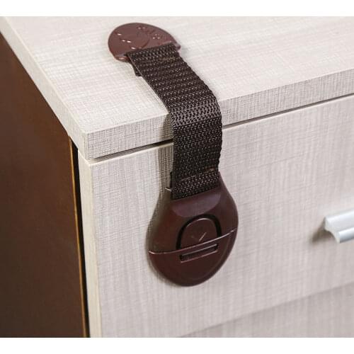 NEW!Cabinet Door Drawers Refrigerator Toilet Safety Locks Baby Kids Safety Care Plastic Locks Straps Infant Baby Protection