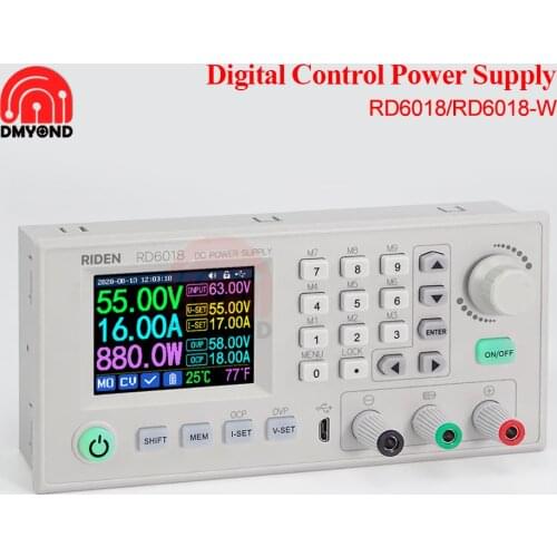 RD RD6018 RD6018W USB WiFi DC-DC Voltage Step Down Power Supply Module Buck Converter Voltmeter 60V 18A VS RIDEN RD6006 RD6012