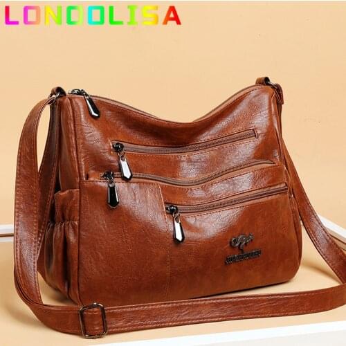 Fashion Female Fall Winter Crossbody Bag PU Women Messenger Bags Luxury Designer Ladies Casual Shoulder Purse Multilayer Sac
