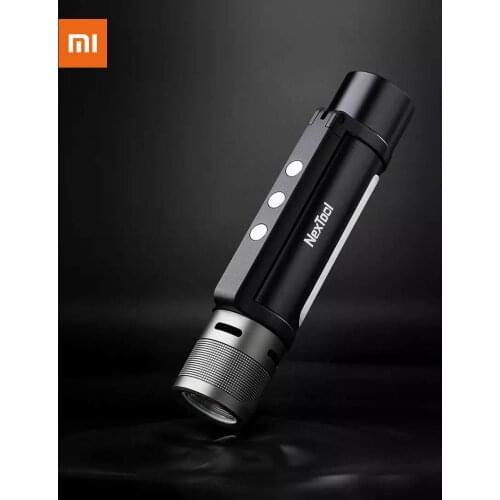Xiaomi NexTool Outdoor 6 in 1 LED Flashlight Ultra Bright Torch Waterproof Camping Night Light Zoomable Portable Emergency Light