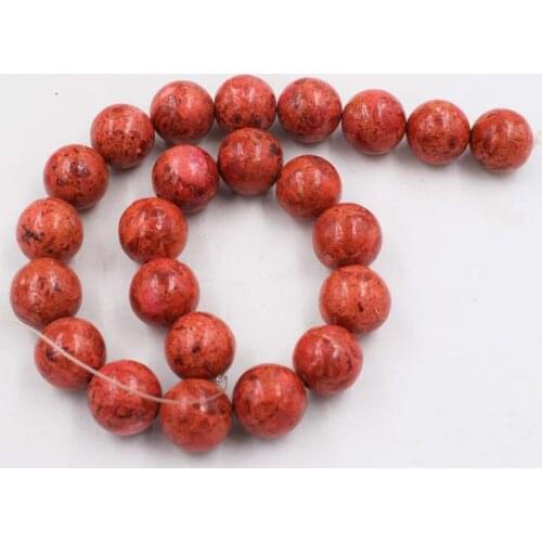 Loose beads grass coral red round 18mm 15" for DIY jewelry making FPPJ wholesale beads nature gem stone