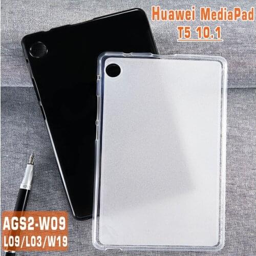 TPU Tablet Case For Huawei MediaPad T5 10.1 AGS2-W09 Silicone Case For Huawei T5 10 AGS2 L03 L09 W19 Slim Soft case Back cover
