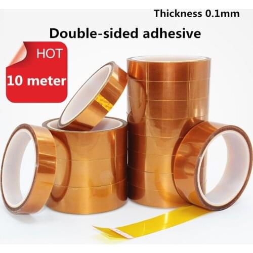High temperature resistant insulation acid and alkali double-sided tape polyimide PCB circuit board protection 0.1mm*10 meter