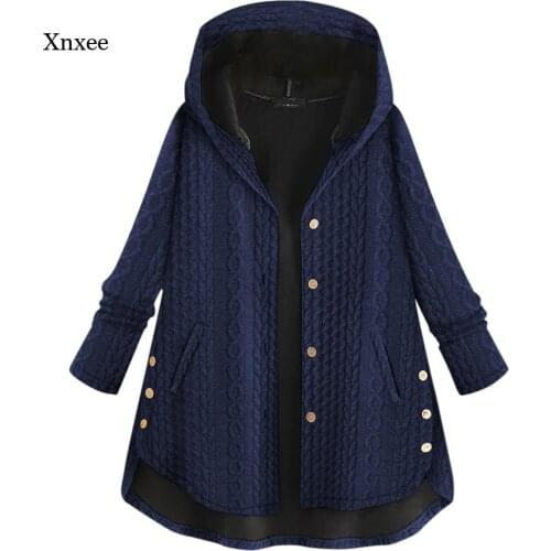 Women Hoodie Parkas Coat Cotton Winter Jacket Long Parka Thick Cotton Padded Lining Winter Ladies Women Plus Size Clothing