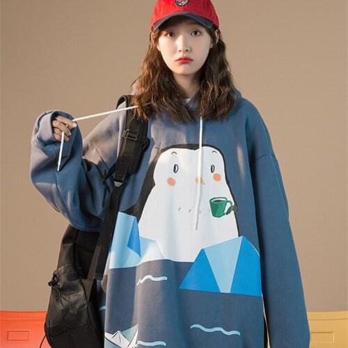 Womens Sweatshirt Spring Autumn Hooded Sweatshirts Casual Loose Oversized Hoodie Plus Size Street Hoodies Women 2021 New Korean