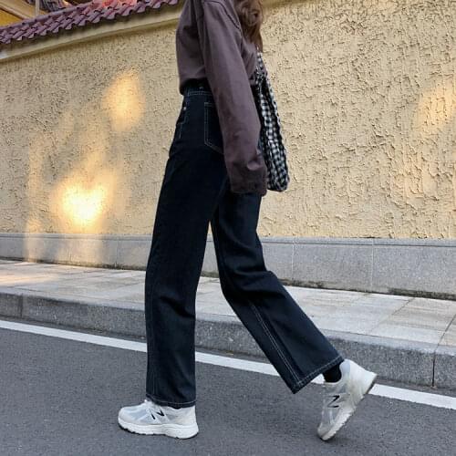 Woman Jeans Pants Spring High Waist Loose Straight Jeans Womens Trousers Pantalones Vaqueros Mujer