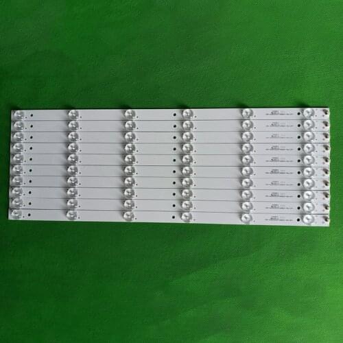 10set 480mm*17mm 6leds LED Backlight Lamps LED Strips w/ Optical Lens Fliter for TV Monitor Panel CRH-K50FD3535T100662H-Rev1.0