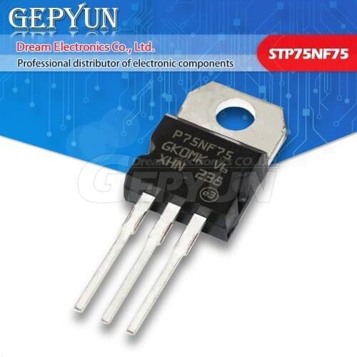10PCS STP75NF75 TO-220 P75NF75 TO220 75NF75 new MOS FET transistor