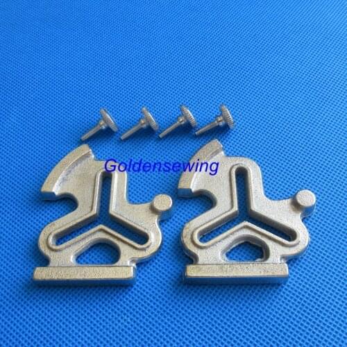 2 SETS THREE CORNER GUIDE GAUGE WITH SCREWS INDUSTRIAL SEWING MACHINE # 25873