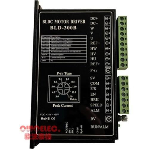24V /48V BLDC Motor Driver 300W 18V-50V DC Brushless DC Motor Speed Controller BLD-300B