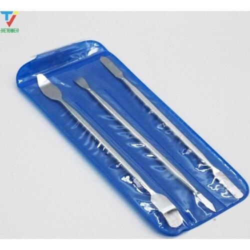 3PCS/Set Spudgers Repair Opening Pry Hand Tool Kit Blade Phone PC Metal Spudger Disassemble Repair Tools for IPhone/IPad/Tablet