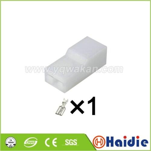 5sets 1pin Auto plastic housing plug electric wiring harness cable plug connector