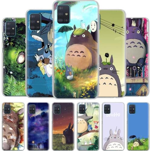 Case for Samsung Galaxy A70 A71 A50 A51 A10 A10s A20s A30 A40 A11 A21s A31 A41 A91 Hard Cover Studio Ghibli Totoro Phone Shell