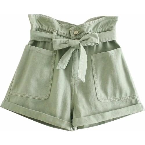 Daveanddi Women's High Waist Shorts