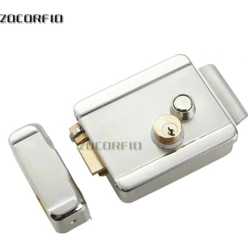 Electric Control Lock Electronic Magnetic Door Lock For 12V DC Access Control System with double lock key