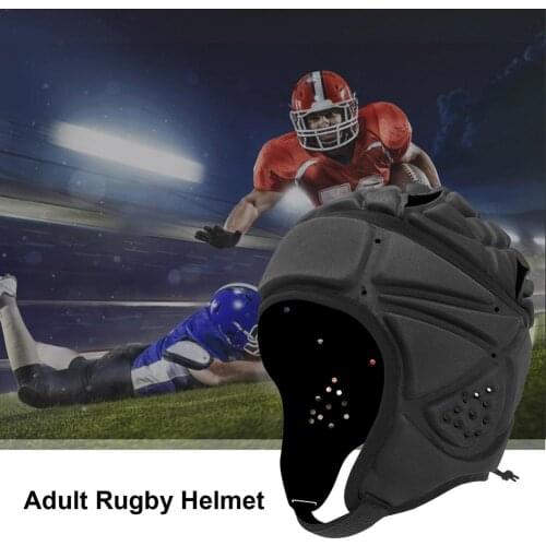 Rugby Soft Padded Headgear Adjustable Soccer Goalie Helmet Protective Helmet Protector For Unisex Kids Youth Adults