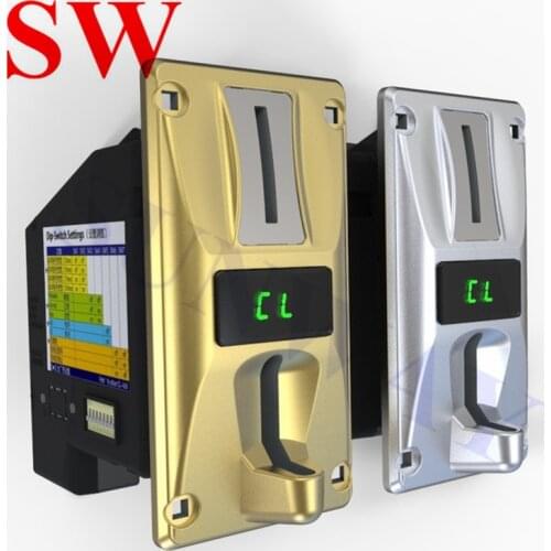 Hot Sale 1PCS CL-168 Multi coin selector with LED accept 3 coins Gold/silver coin Acceptor/Vending machines arcade part