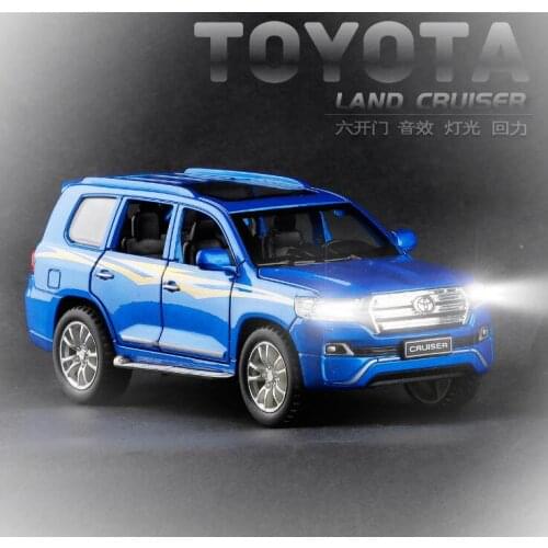 1:32 toyota land cruiser toy Metal Toy Alloy Car Diecasts Toy Vehicles Car Model 6 Doors Can Opened Toys For Children