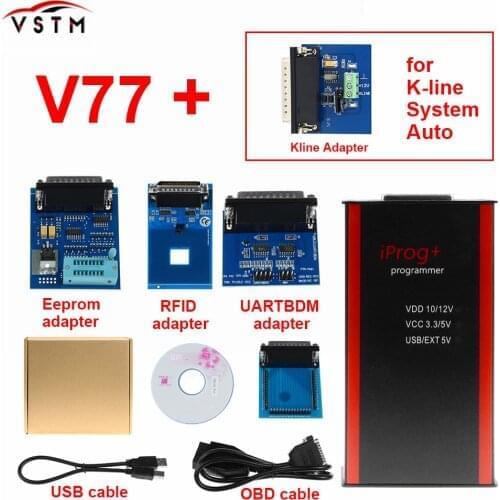 IPROG Plus+Full Adapters+IPROG V85 Support IMMO/Mileage Correction/Airbag Reset till Replace Tango Car Prog Diagnostic Tool