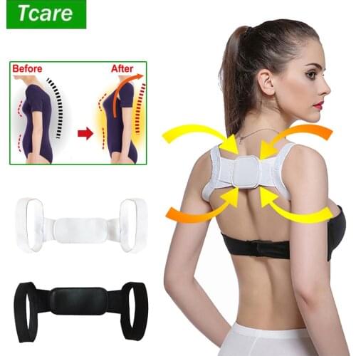Tcare Posture Corrector Adjustable Clavicle Brace Perfect for Shoulder Support Upper Back & Neck Pain Relief Back Posture Brace