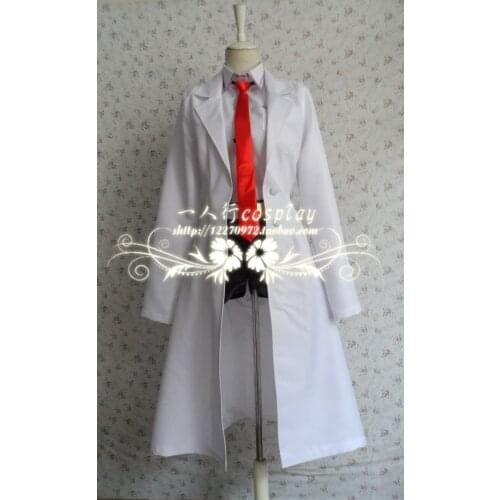 Anime Steins Gate Makise Kurisu Cosplay Costume Halloween 11