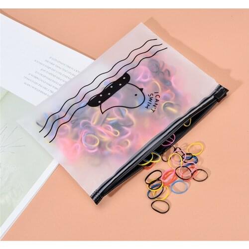 Creative Mask Bag File Holder Printing Cartoon Mask Buggy Bag Mask Box Waterproof PP Case File Bag Stationery Case Storage Bag