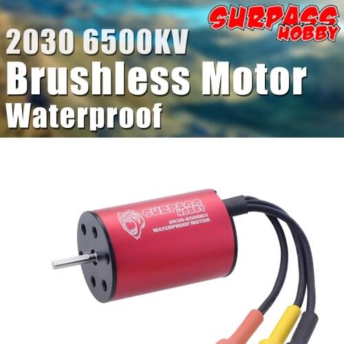 SURPAS SHOBBY 2030 6500KV 7200KV 2S Metal Aluminum Brushless Motor Waterproof Sensorless for 1:20 1:18 RC Drift Racing Car Truck