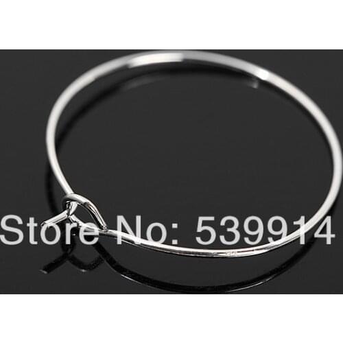 28*25MM 500pcs/lot Silver Plated Earring Hoops /Big Round Loop Circle Ear Hook jewelry Findings Wire Component